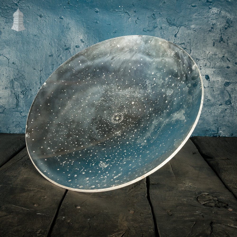 Distressed Parabolic Mirror by Clarke, Chapman & Co Ltd from 1945