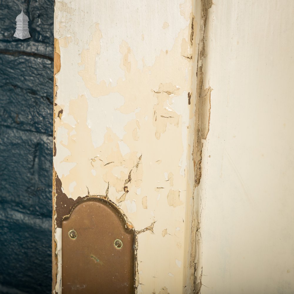 6 Panel Door, Distressed Paint Finish