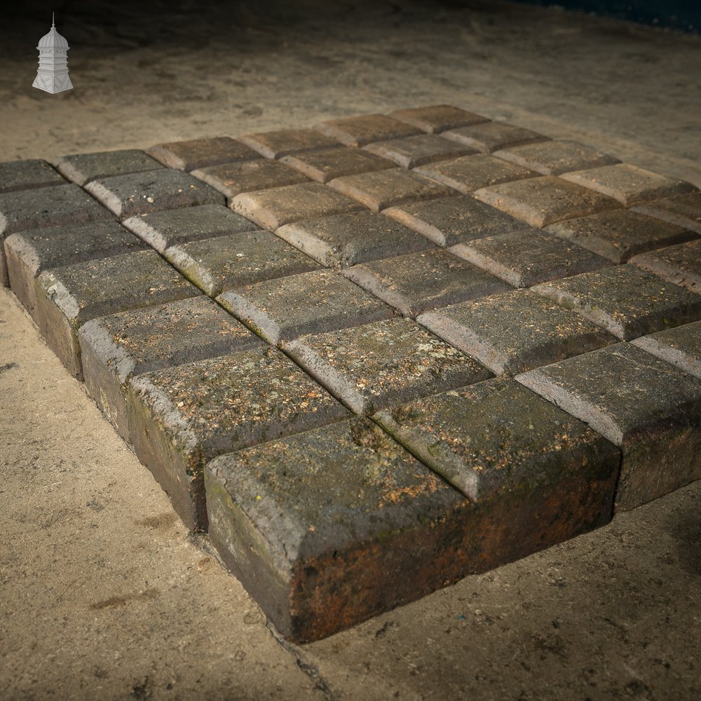 Reclaimed Stable Bricks, 2 Block Staffordshire Blue, Worn Finish, Batch of 99 – 2.5 Square Metres