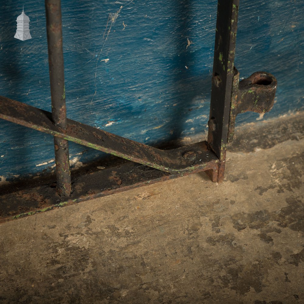 Wrought Iron Gate Scrollwork Details & Latch