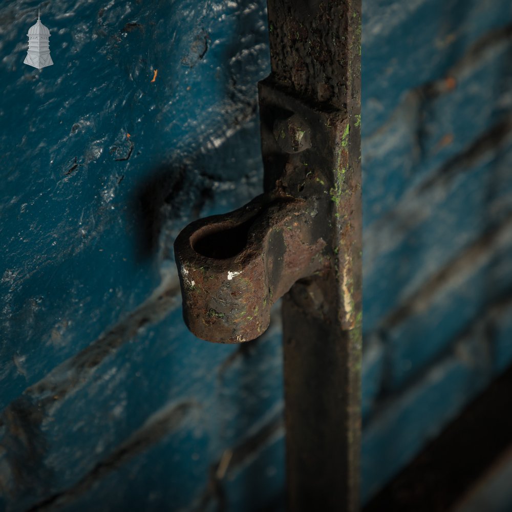 Wrought Iron Gate Scrollwork Details & Latch