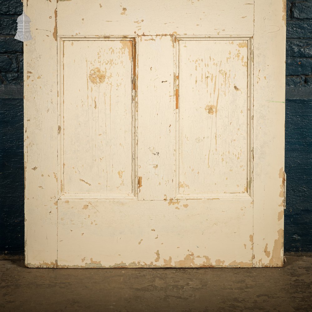 6 Panel Door, Moulded Panels with Distressed Green Paint