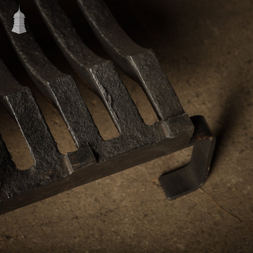 Fire Grate with Andirons, Cast Iron