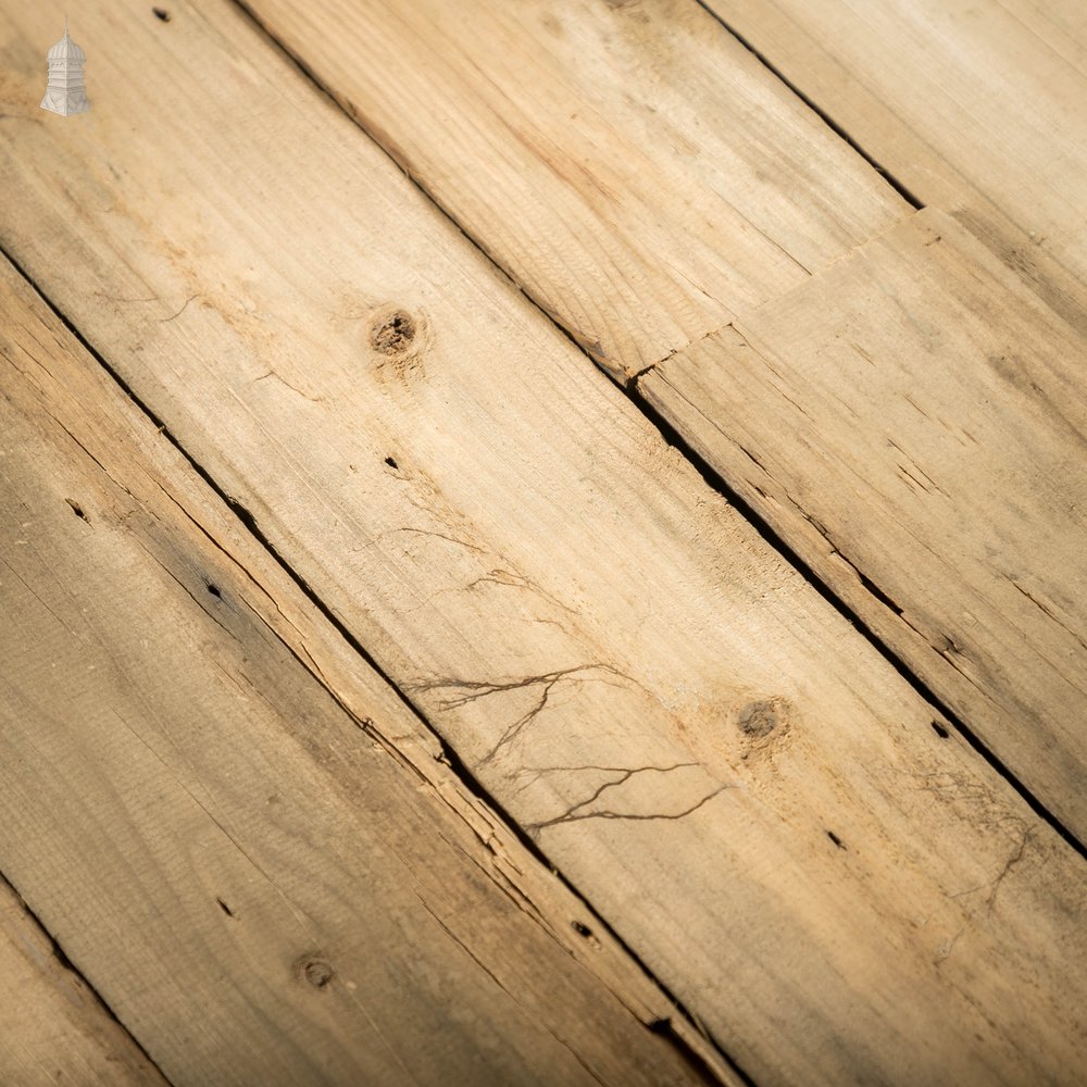 Reclaimed Pine Floorboards, 5 Inch Wide - 25 Square Metres