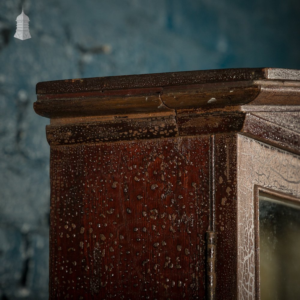 Glazed Display Cabinet, Crackle Finish