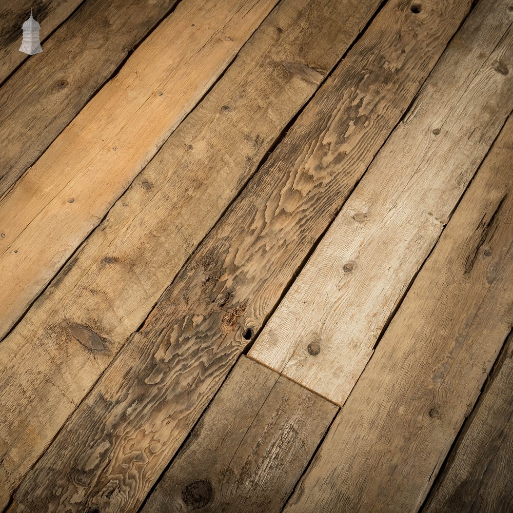 Brushed Oak Floorboards, 9 Inch Batch of 22 Square Metres