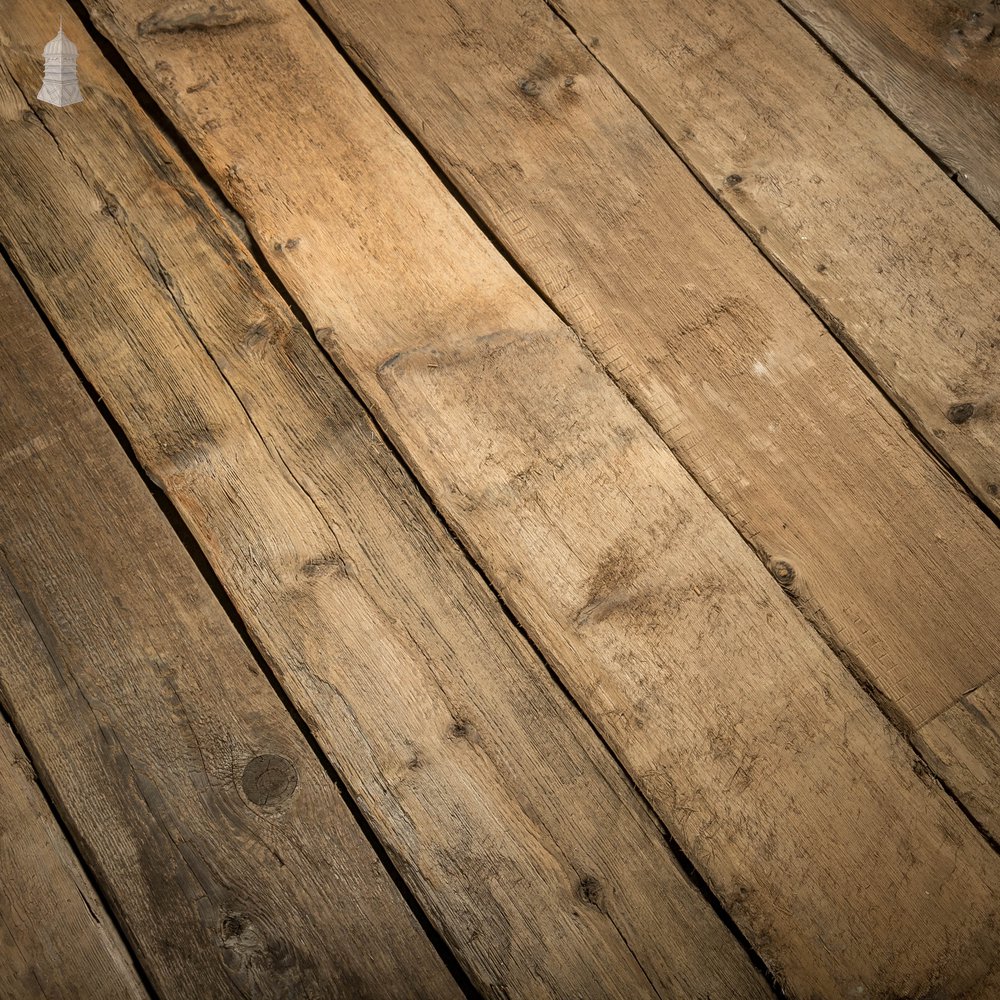 Brushed Oak Floorboards, 9 Inch Batch of 22 Square Metres