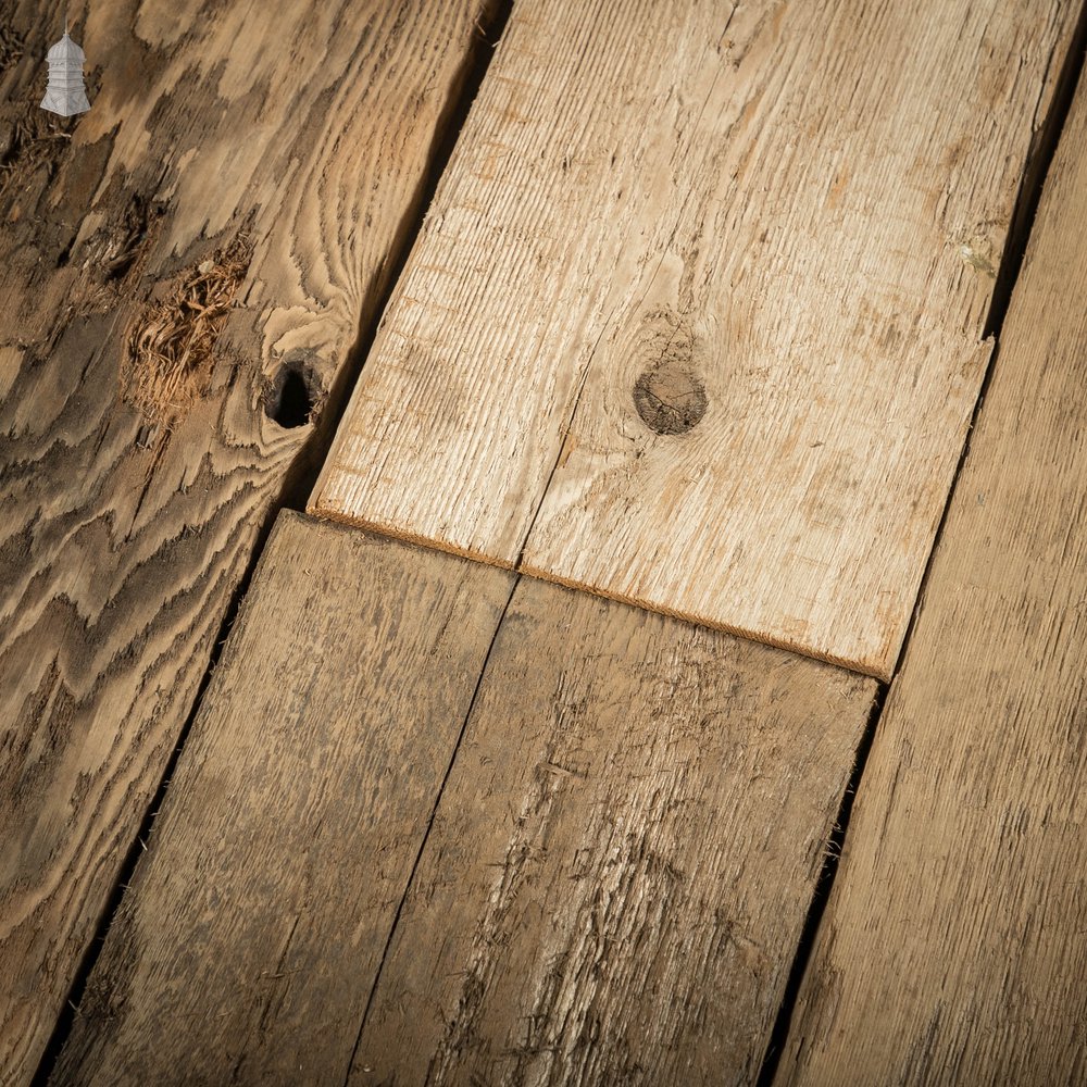 Brushed Oak Floorboards, 9 Inch Batch of 22 Square Metres