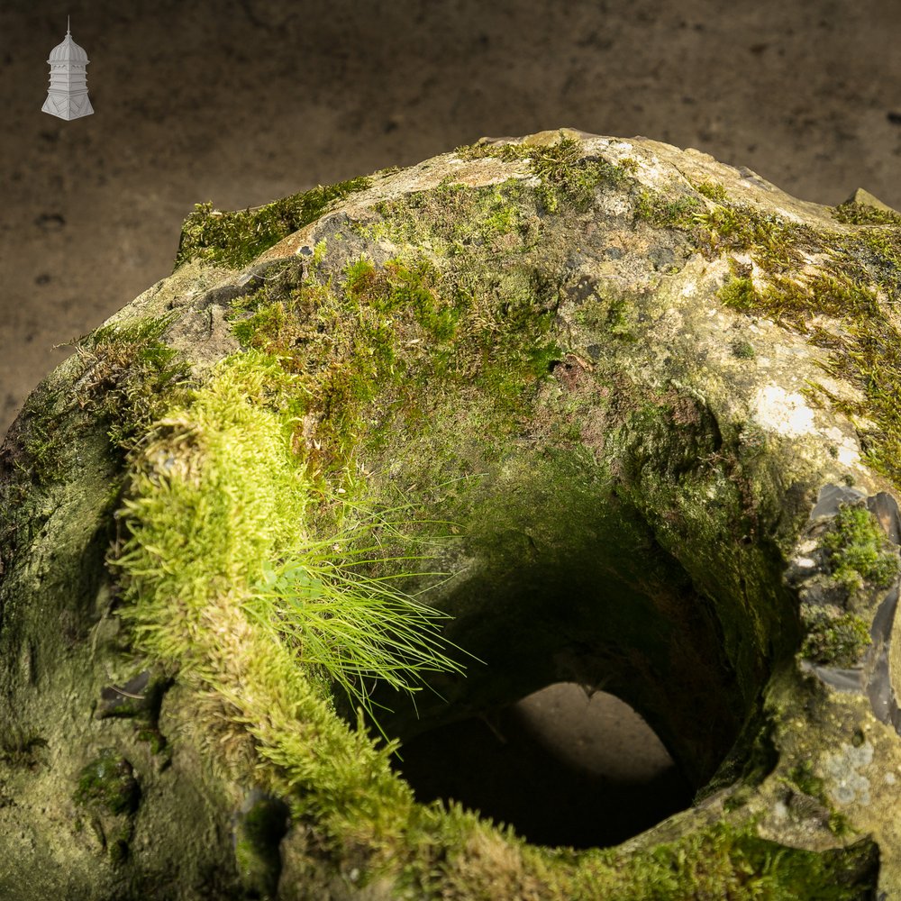 Hag Stone Planter, Large Weathered Flint Rock