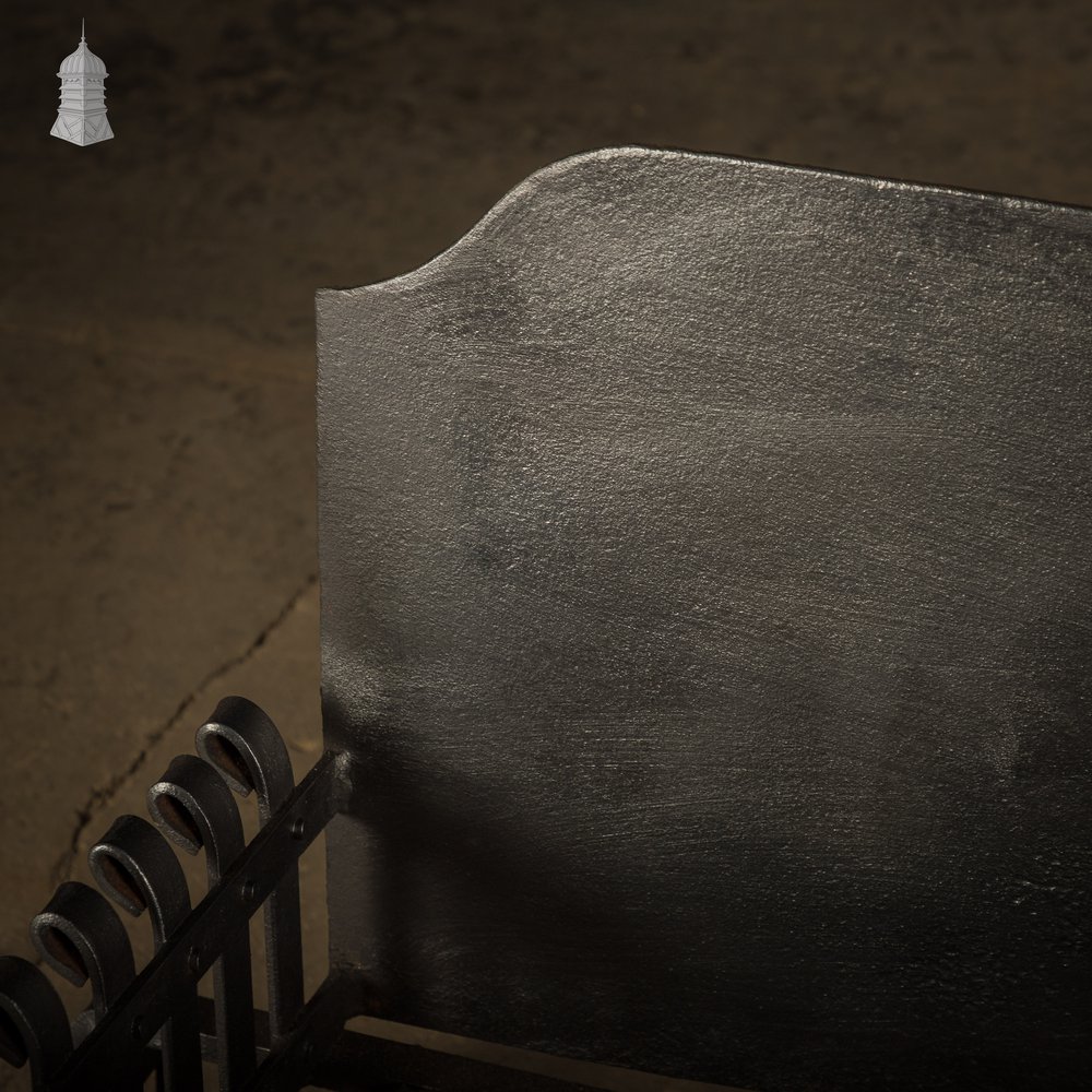 Fire Grate with Andirons, Cast Iron