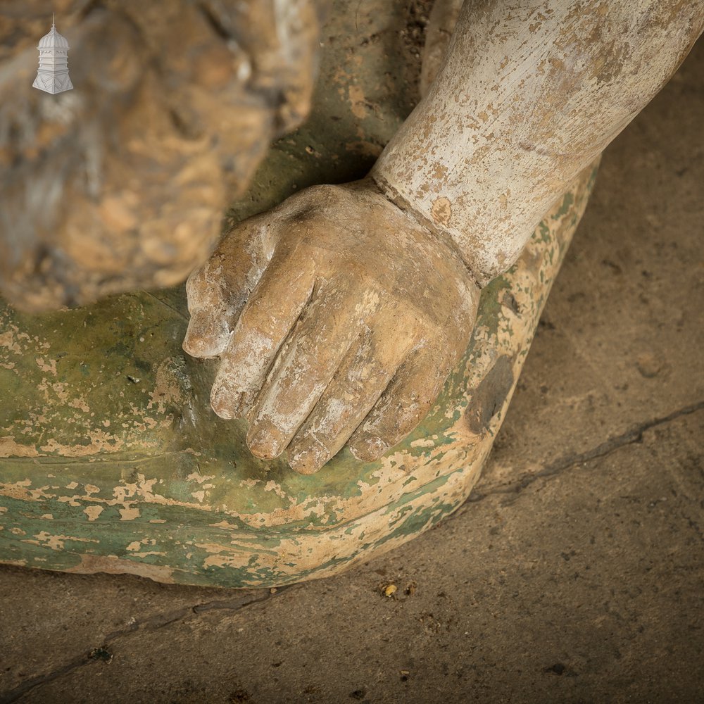 Terracota German Gnomes, 19th C Garden Plinths