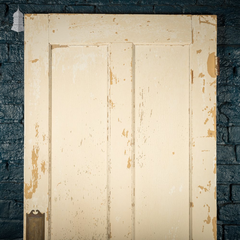 Moulded Panel Door, 4 Panel, Distressed Paint