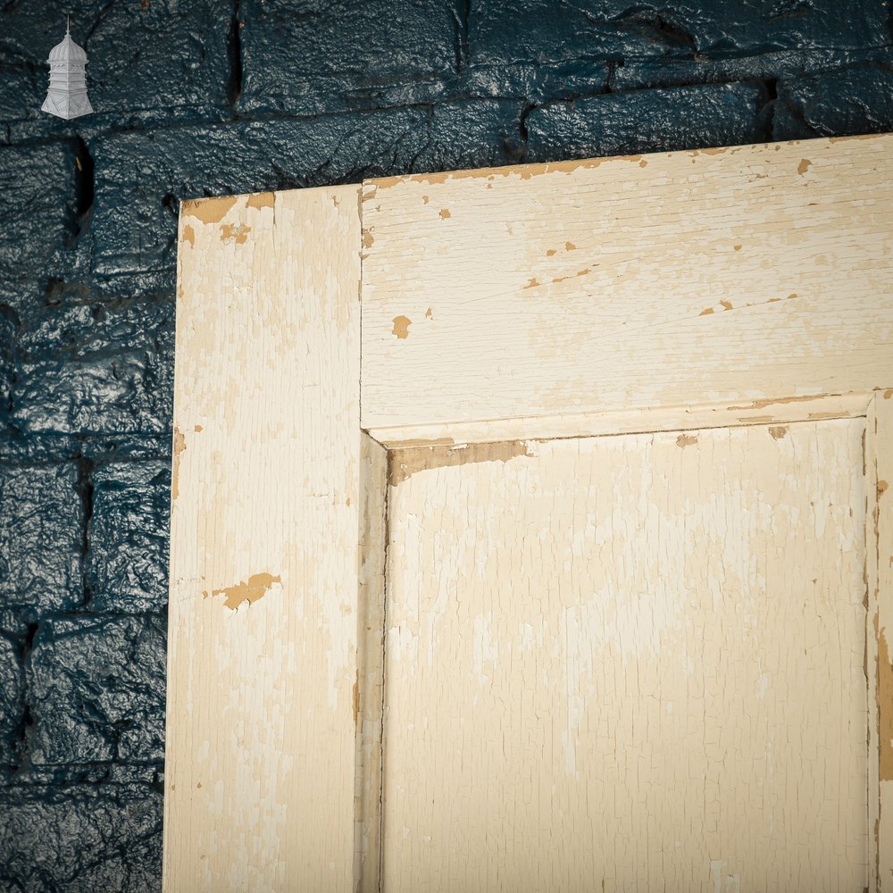 Moulded Panel Door, 4 Panel, Distressed Paint