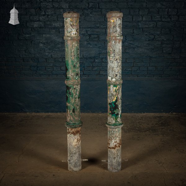Cast Aluminium Bollards, Pair