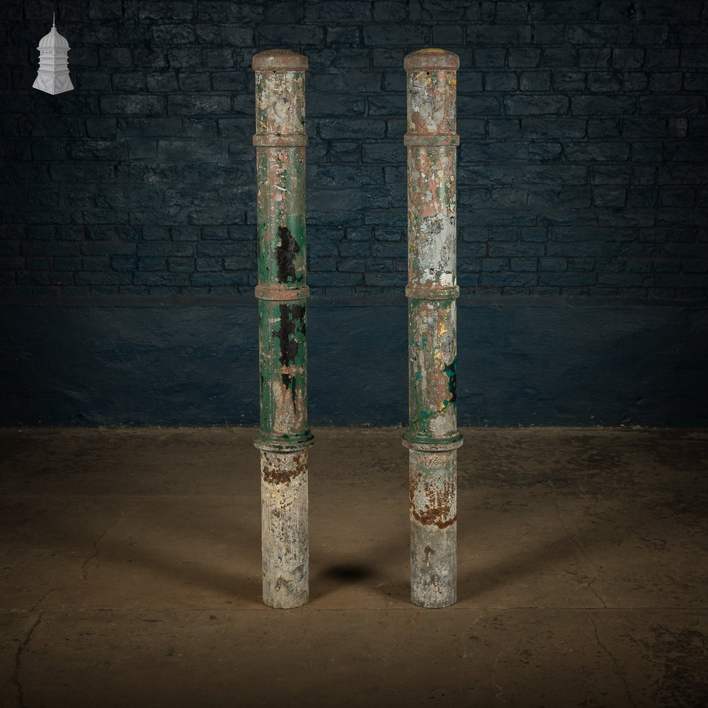 Cast Aluminium Bollards, Pair