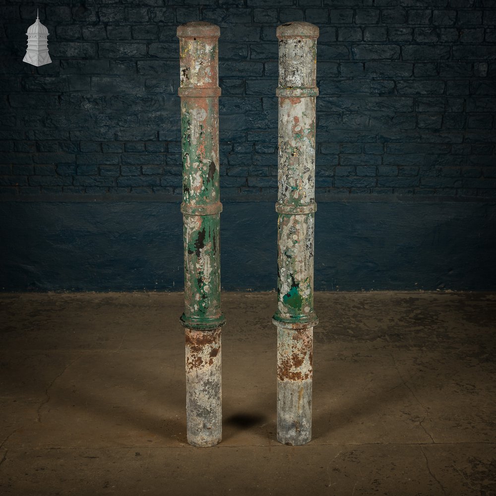 Cast Aluminium Bollards, Pair