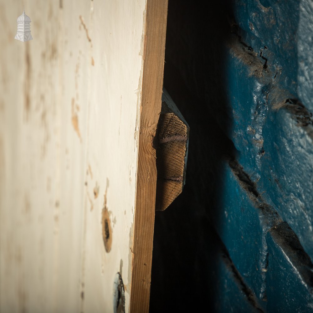 Ledged Cottage Door, Distressed White Paint