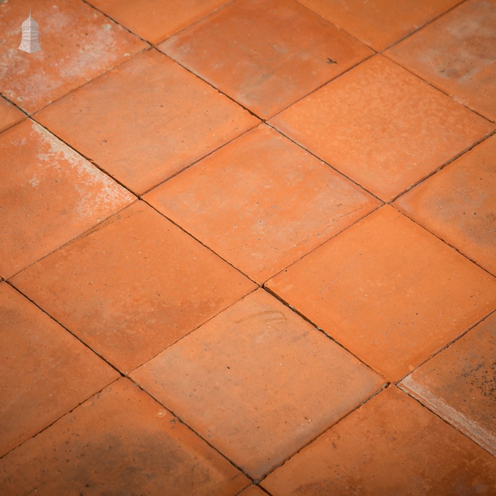 Red Quarry Tiles, 6 x 6  - Batch of 91 - 2.1 Square Metres