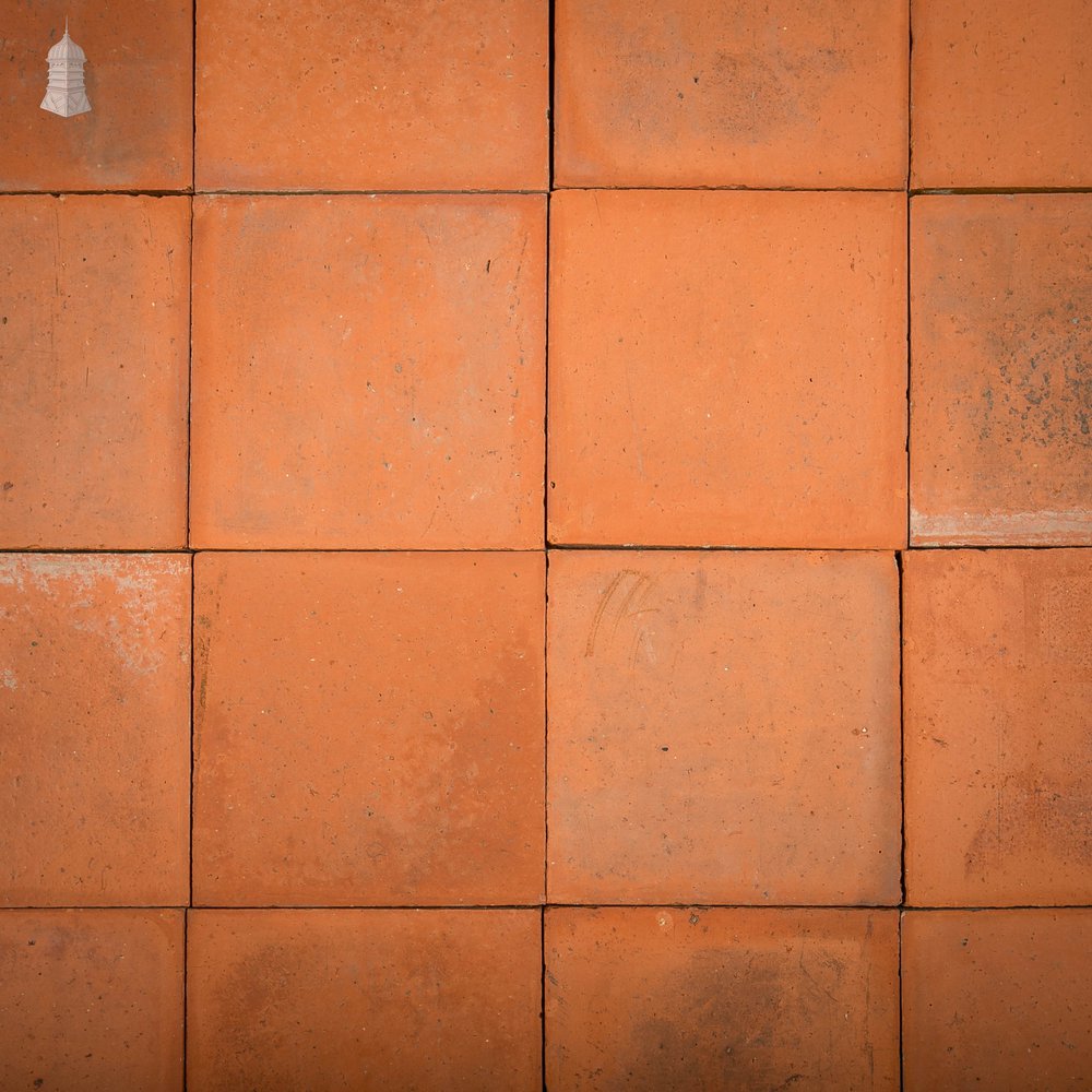 Red Quarry Tiles, 6 x 6  - Batch of 91 - 2.1 Square Metres