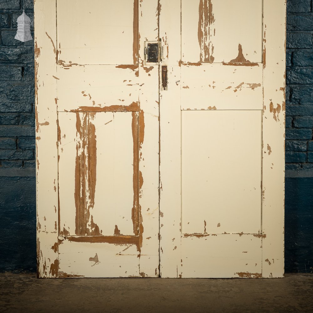 Three-panel Cupboard Doors, Pair