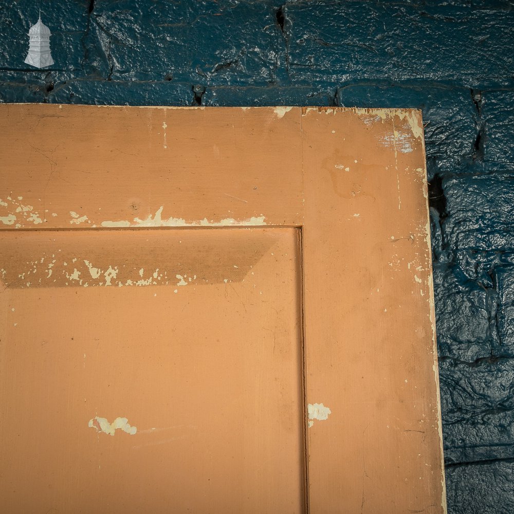 4 Panel Door, Blue and Ped Painted Victorian Internal Door