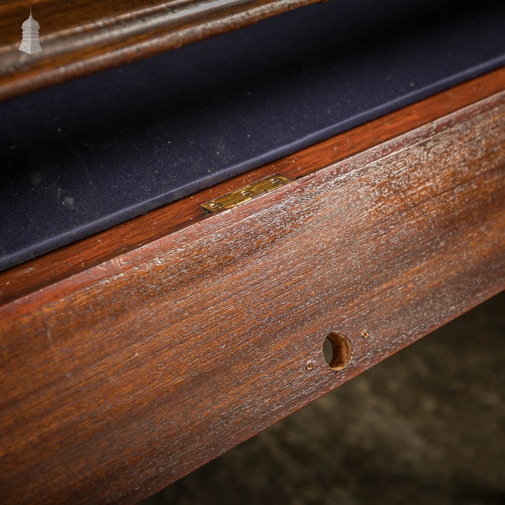 Glazed Display Tables, 20th C, Mahogany Set of 3