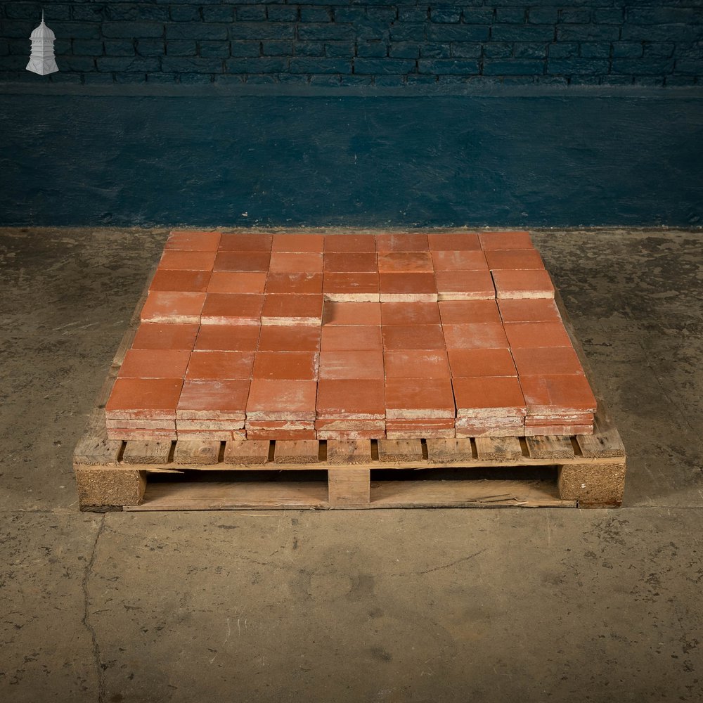 6 x 6 Red Quarry Tiles - Batch of 170 - 3.8 Square Metres