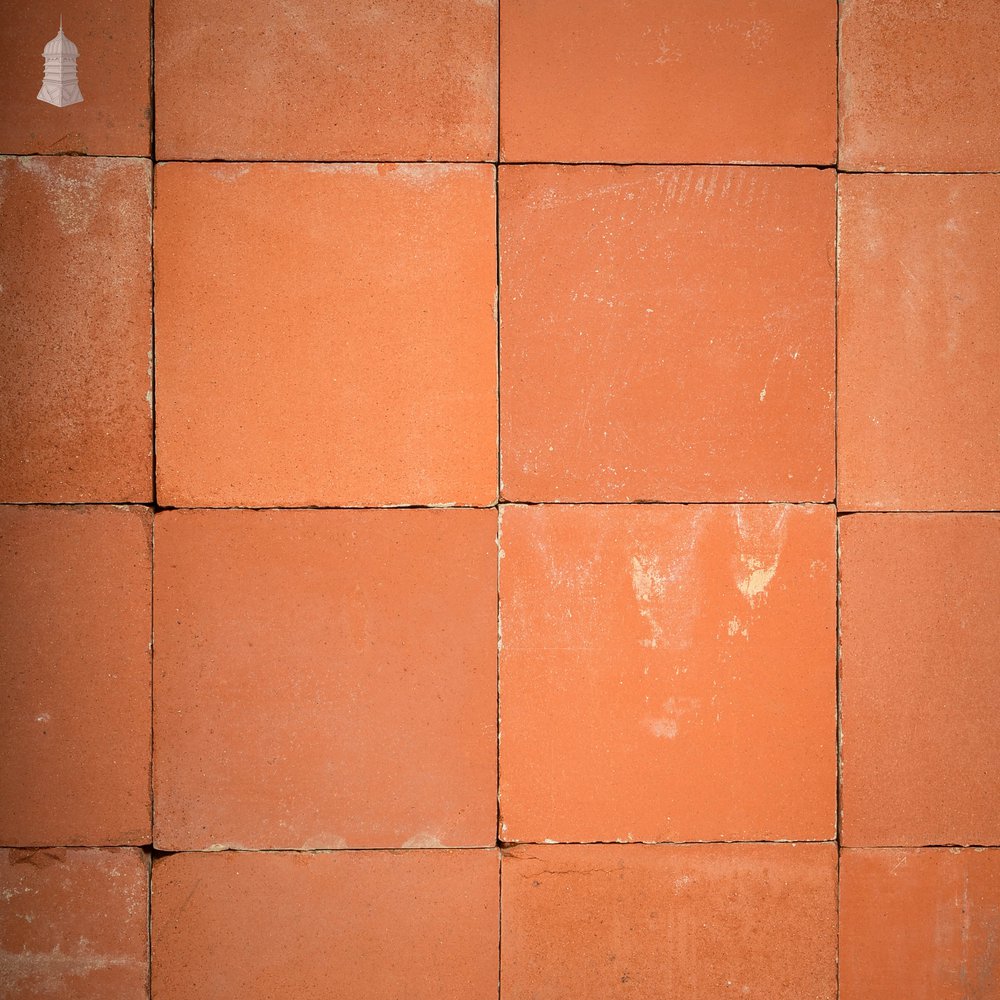 6 x 6 Red Quarry Tiles - Batch of 170 - 3.8 Square Metres