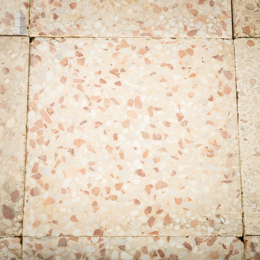 Terrazzo Tiles, Reclaimed, Batch of 35 - 3 Square Metres