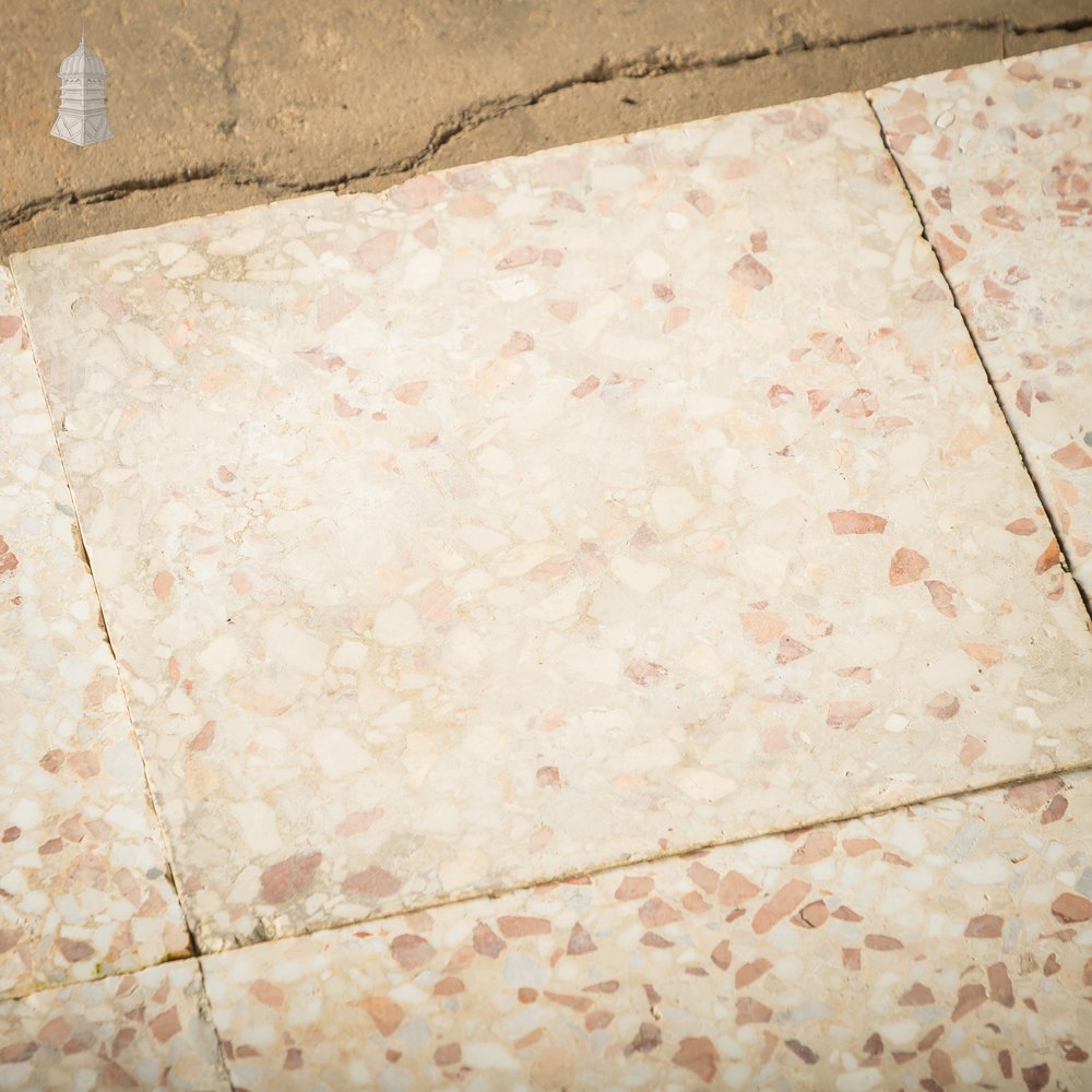 Terrazzo Tiles, Reclaimed, Batch of 35 - 3 Square Metres
