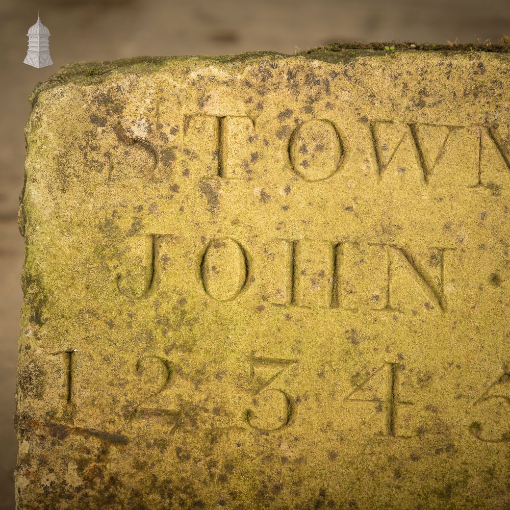 Stonemason’s Sample Stone, John Hopson of Stowmarket