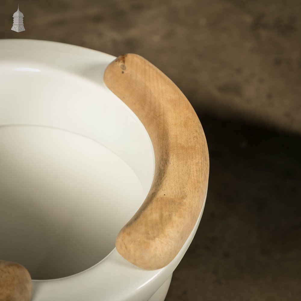 Pyramid Toilet Pan, Set of Two with Pine Seat Pads