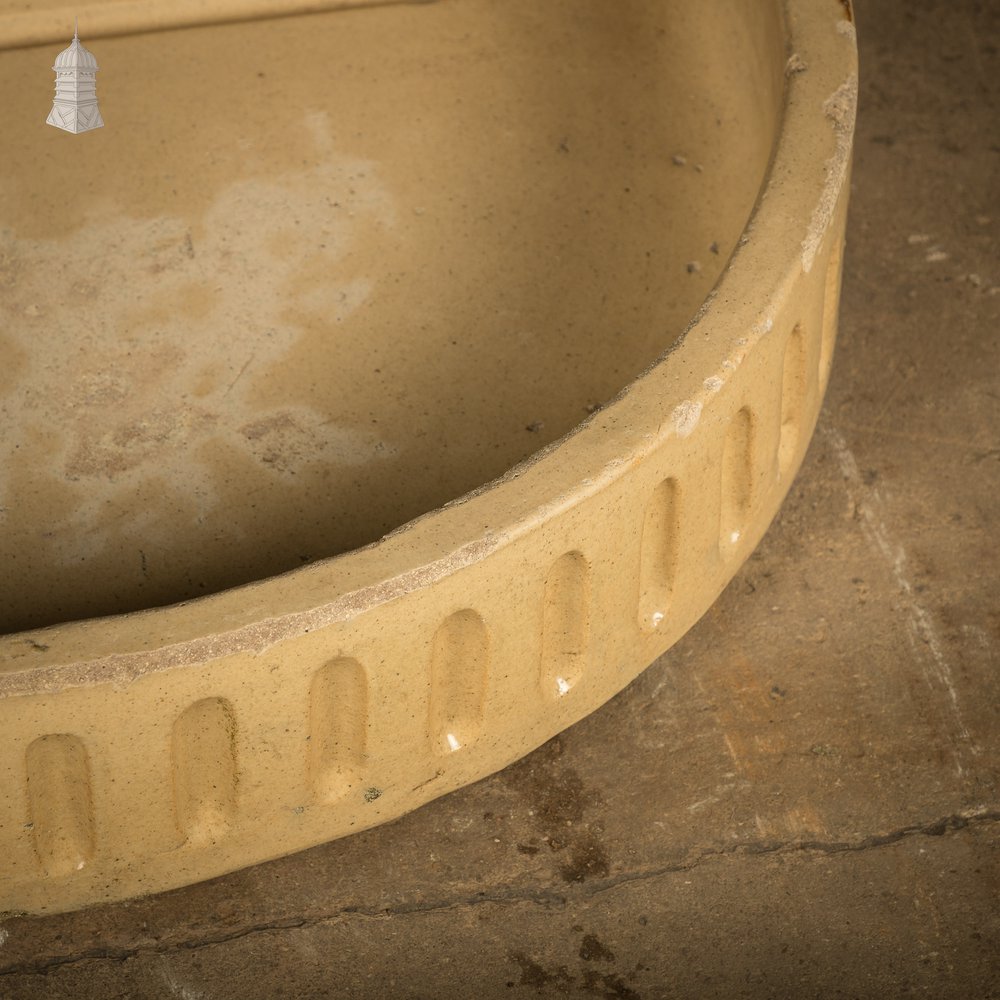 Cane Trough Sink with Fluted Right-hand Return