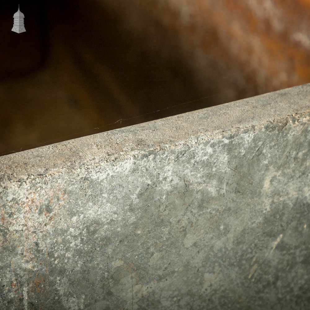 Galvanised Steel Tank with Rivets Marked London Made