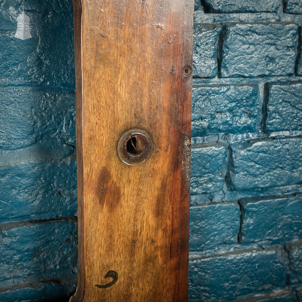 Reclaimed Iroko Worktop, 2.4m Long with Sink Cut Out