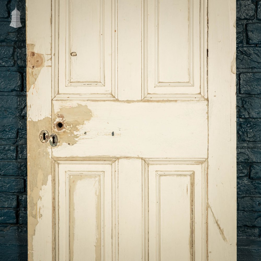 Pine Paneled Door, 6 Moulded Panel