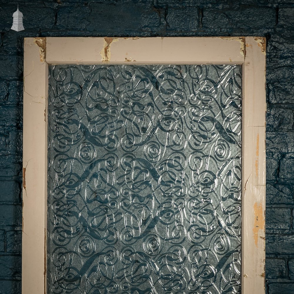 Half Glazed Door, 3 Moulded Panel Textured Glass