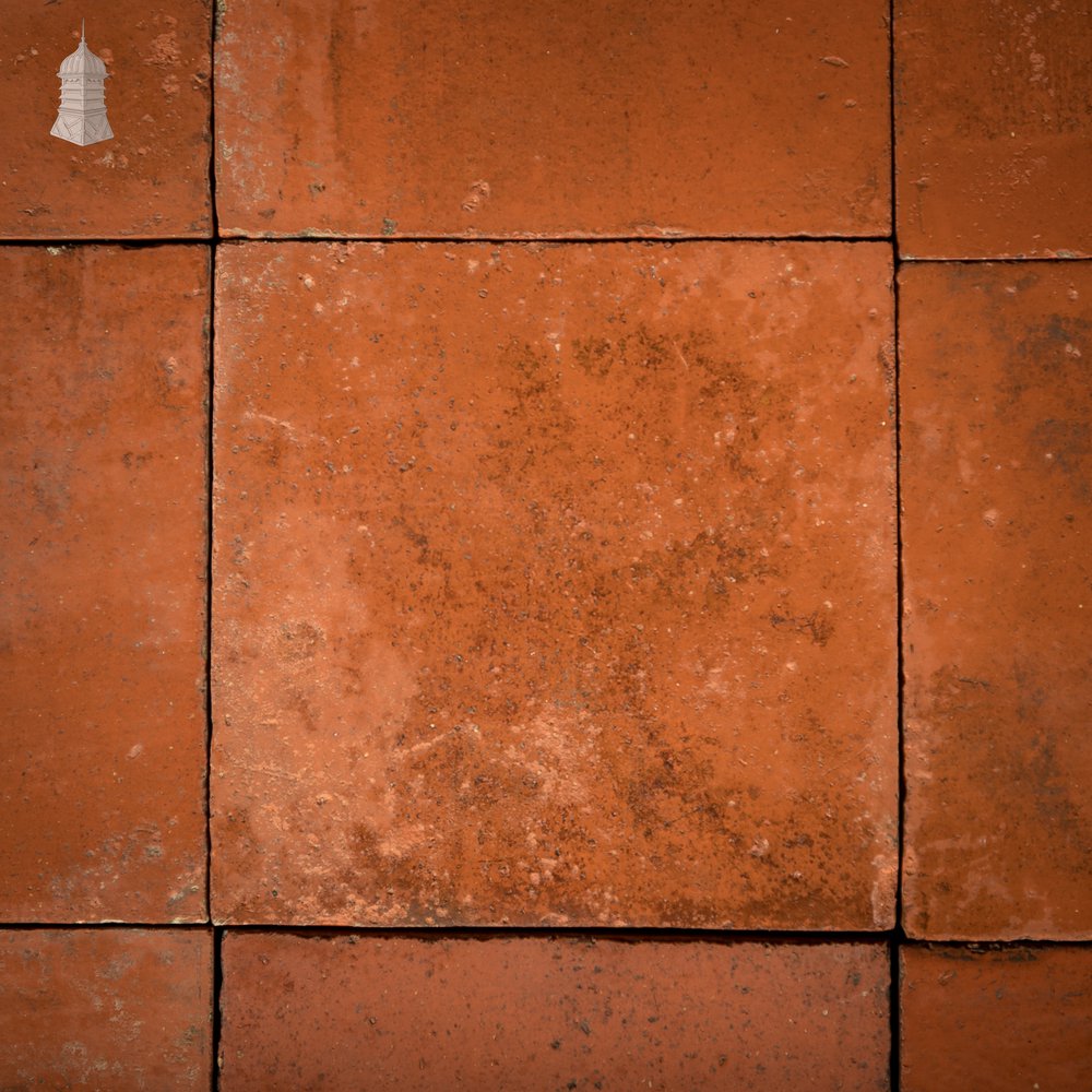 Red Quarry Tiles, 9” x 9” Batch of 230 - 12 Square Metres