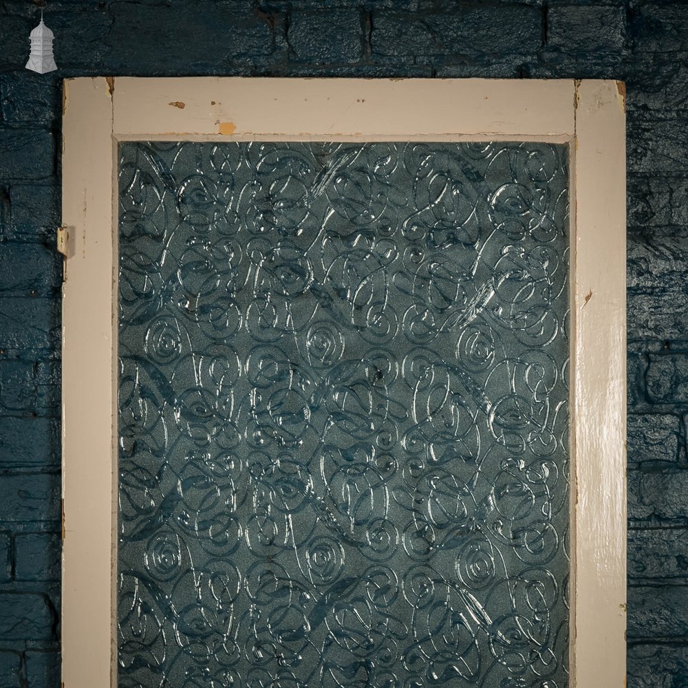 Half Glazed Door, 3 Moulded Panel Textured Glass