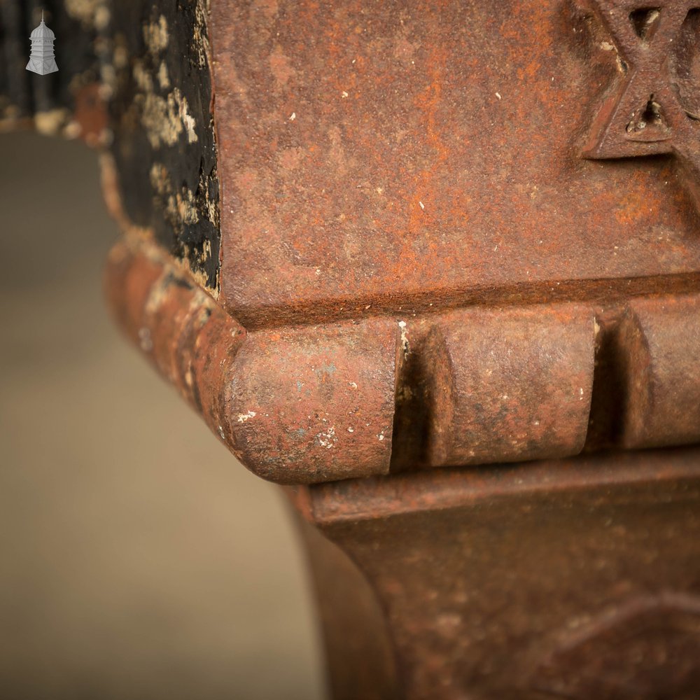 Rainwater Hopper, Jewish Star of David Design, Cast Iron