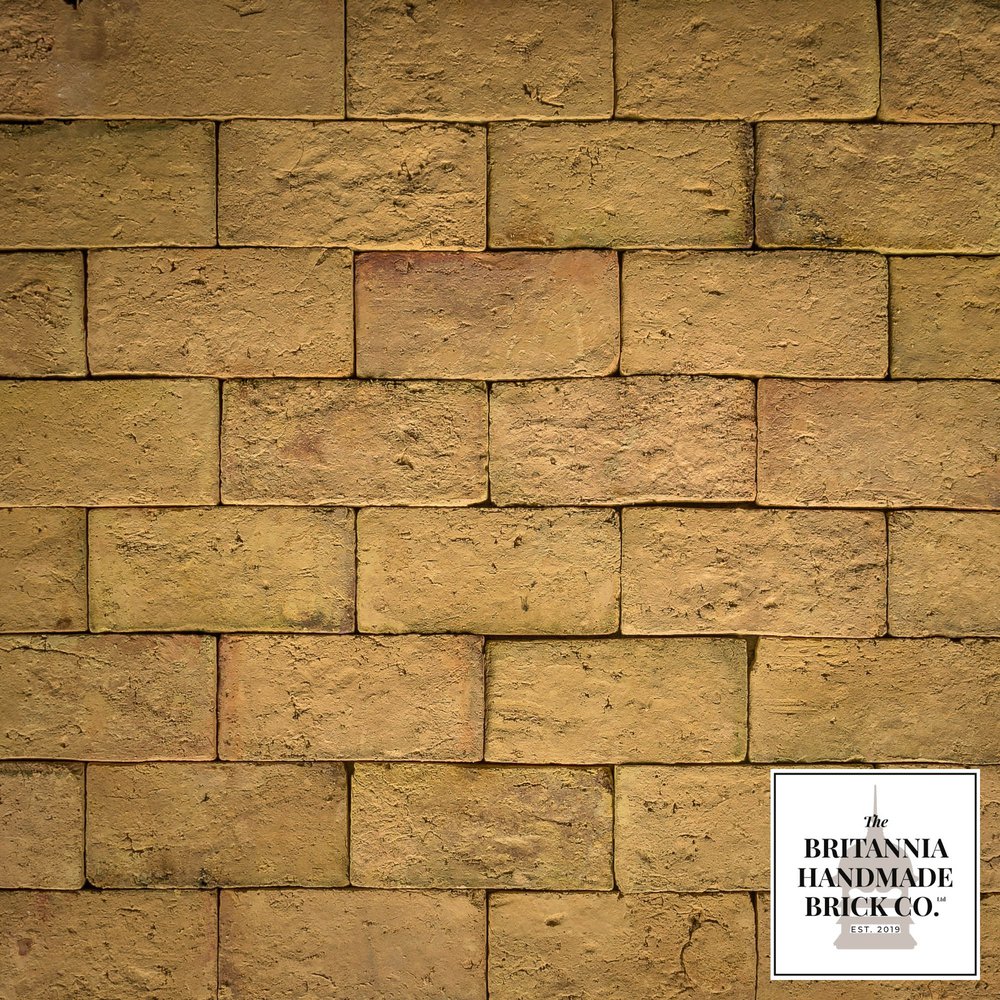 Cut Floor Bricks, ‘Britannia Bricks’ New handmade buff 9” x 4.5”, Batch of 1000 - 26 Square Metres