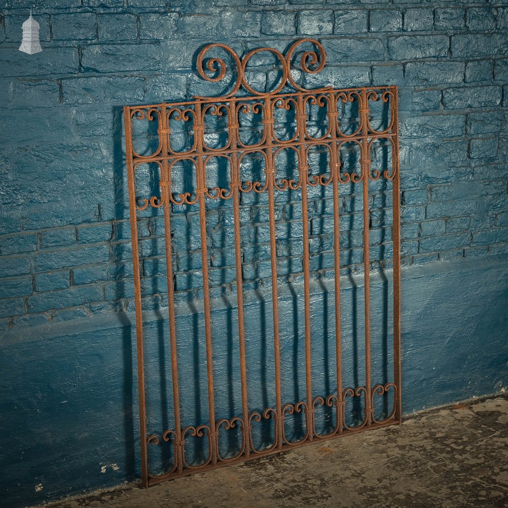 Railing Panel, Wrought Iron Scroll Design Gate Panel