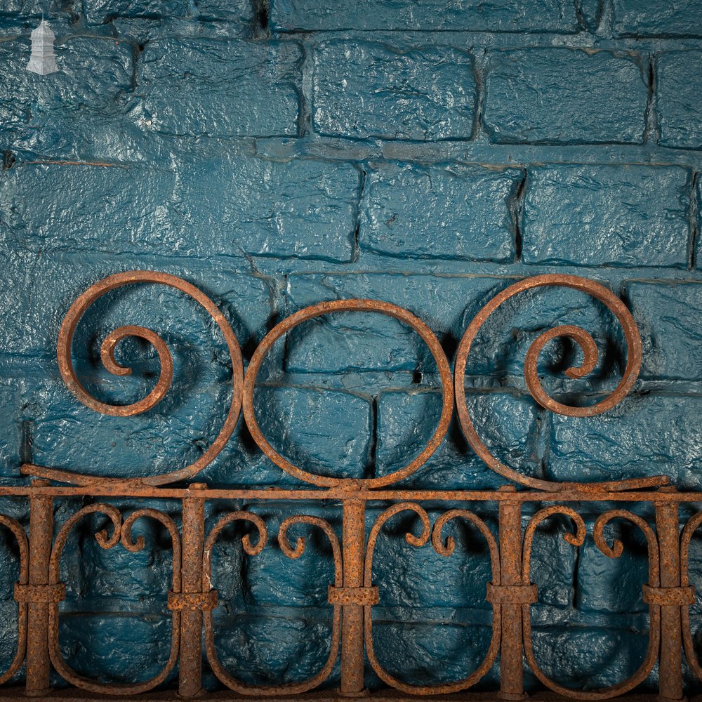 Railing Panel, Wrought Iron Scroll Design Gate Panel