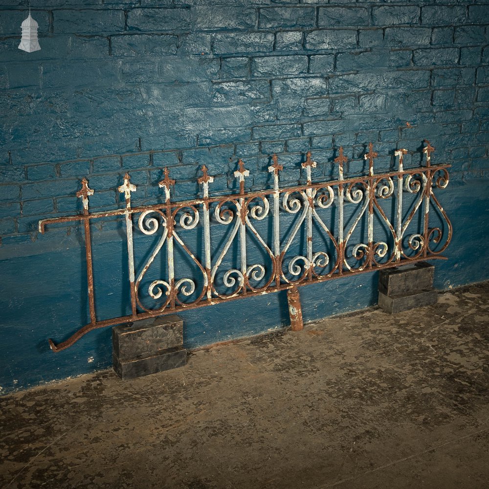 Dwarf Railing Wrought Iron Scroll Design Wall Top Railing Panel