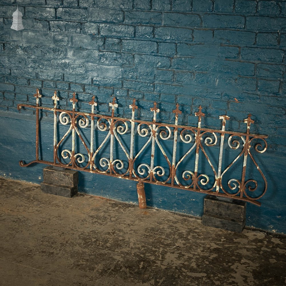 Dwarf Railing Wrought Iron Scroll Design Wall Top Railing Panel