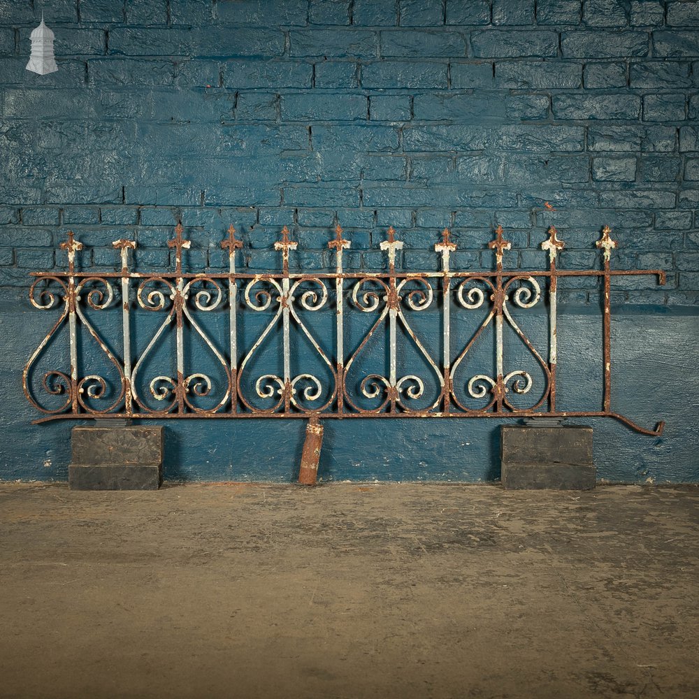 Dwarf Railing Wrought Iron Scroll Design Wall Top Railing Panel