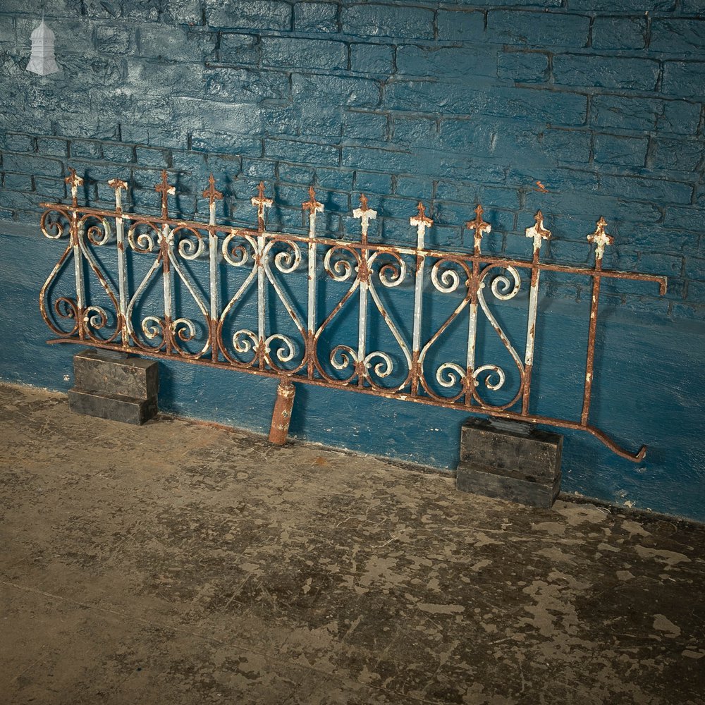 Dwarf Railing Wrought Iron Scroll Design Wall Top Railing Panel