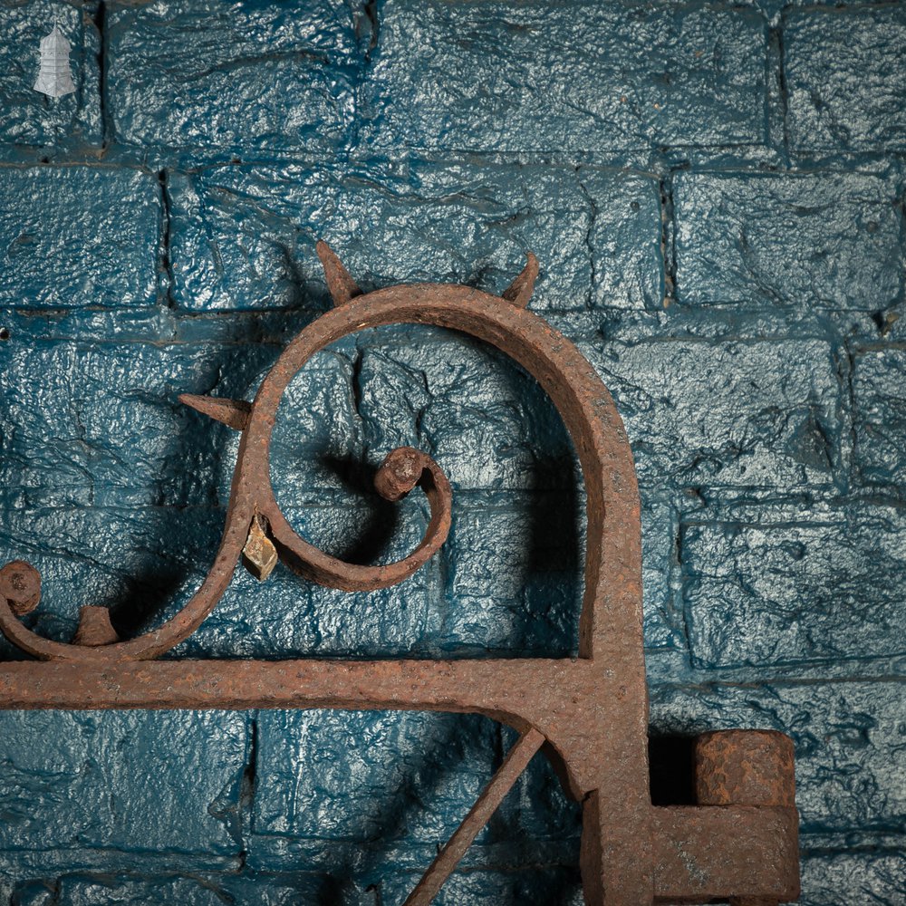 Equestrian Estate Gates, Pair of 18th C Wrought Iron Spearhead Design Gates