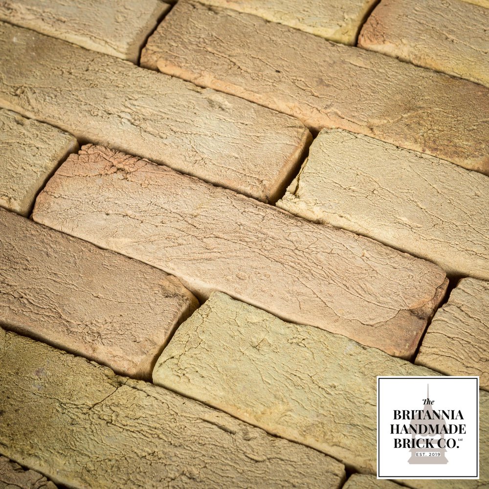 2.5 Inch 'BRITANNIA Buff' Hand Made 2½" Buff Bricks