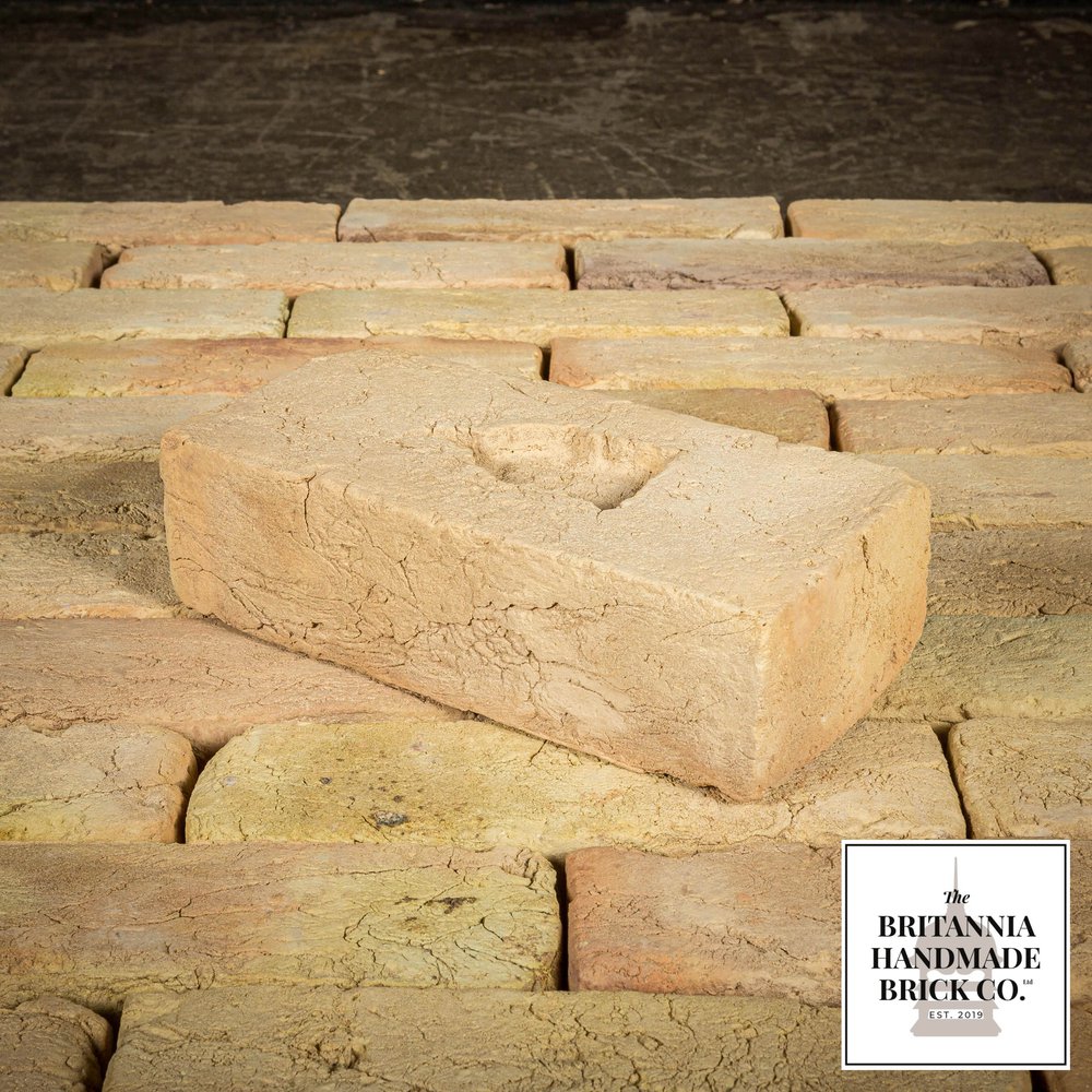 2.5 Inch 'BRITANNIA Buff' Hand Made 2½" Buff Bricks